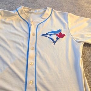 Toronto Bluejays Baseball Jersey, men's size L